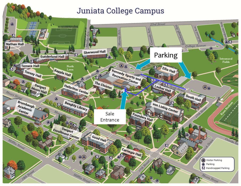 Juniata College offices marketing standards guide campus maps.